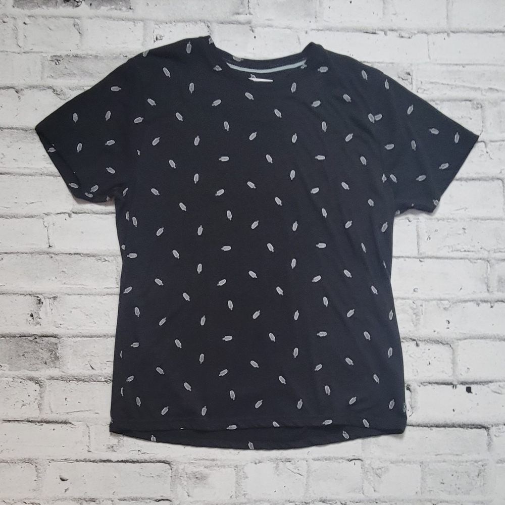 Kolby Black Graphic Tee Ice Cream Print Casual Streetwear Shirt XL